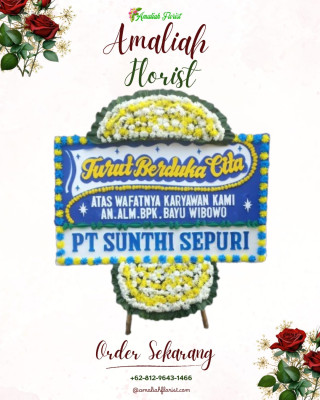 Papan Bunga Duka di Waruruma
